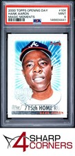 2000 TOPPS OPENING DAY MAGIC MOMENTS #106 HANK AARON HOF 715TH HR PSA 9