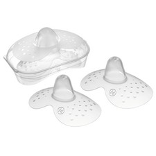 MAM Breastfeeding Nipple Shields with Sterilizing Storage Case, Nipple Shields