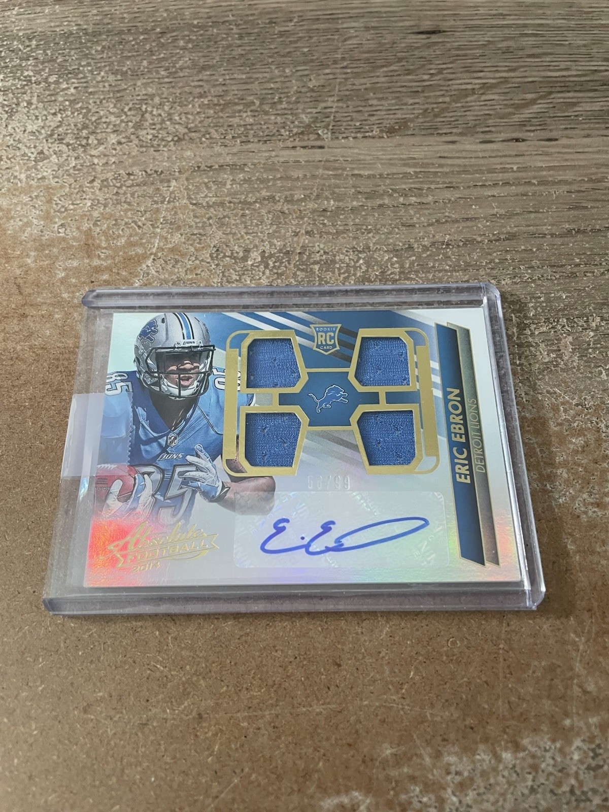Eric Ebron Panini Contenders #218 Autograph