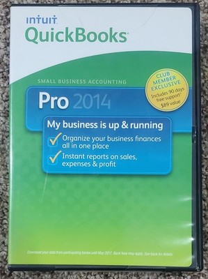 Intuit QuickBooks Pro 2014 Windows Accounting Software Complete - Free Shipping