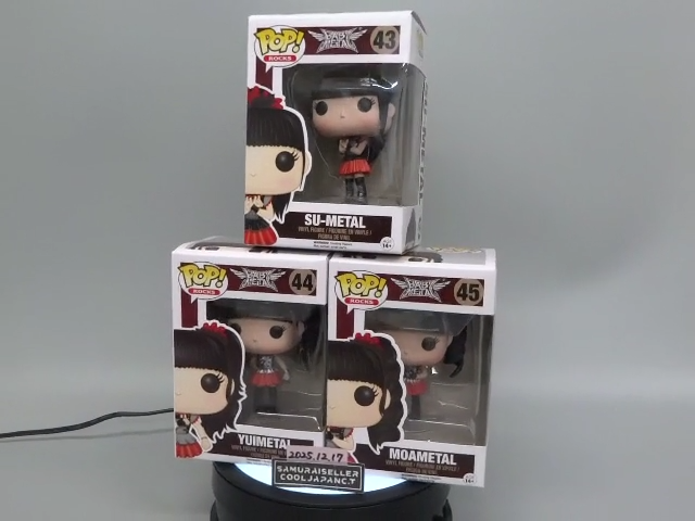 FUNKO POP! ROCKS BABYMETAL SU #43 YUI #44 MOA #45 SET OF 3 Vinyl