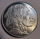 1 oz Silver Round – Indian Head Buffalo Design – .999 Fine Silver