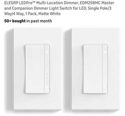 3-Way Digital Dimmer Switch 150W CFL LED Halogen Multi-Location Dimming Kit New