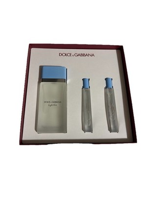 Dolce & Gabbana Travel Spray Set Light Blue 3 Piece Set