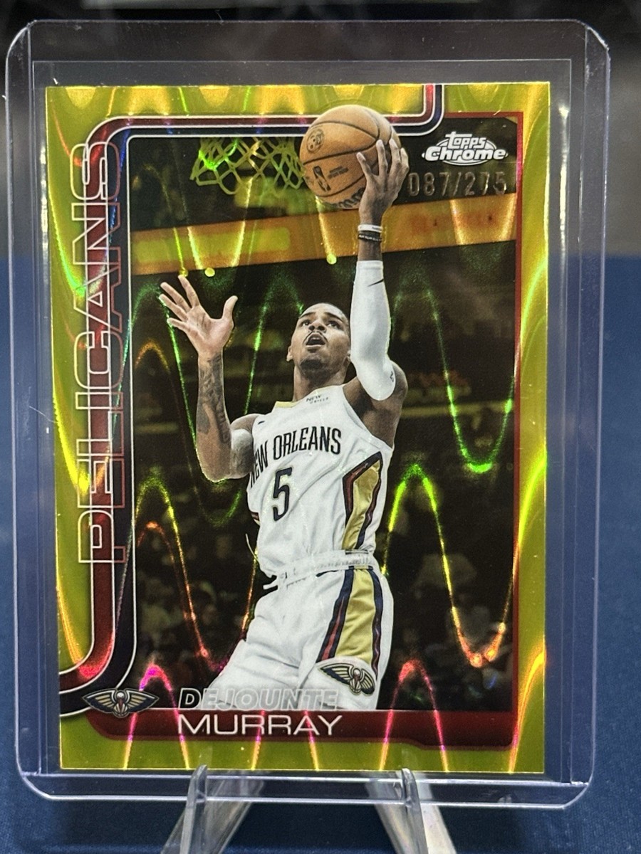 2025-26 Topps Chrome - Dejounte Murray #186 Yellow RayWave