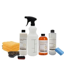 Carcarez Complete Leather Cleaner and Conditioner Detailing Kit for Interior