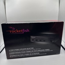 RocketFish RF-SSVC4 4-Pair Stereo Speaker Selector with Volume Control