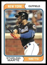 Starling Marte 2023 Topps Heritage #266 Mets MLB READ FREE SHIPPING AutographDen