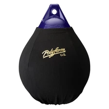Polyform US Elite Series 17" D x 23" L Black Polyester Fender Cover