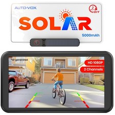 HD Wireless Backup Camera: 5" Monitor, Split Screen, 5000mAh