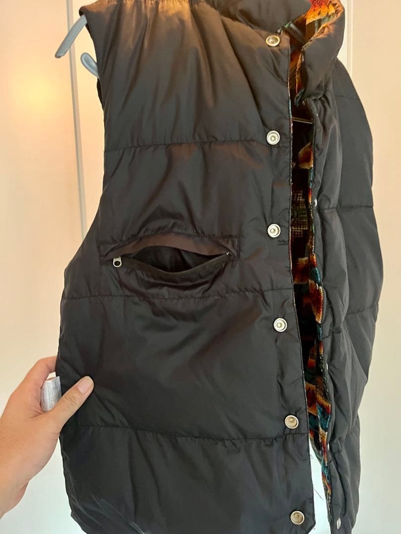 Pendleton Geometric Pattern Sleeveless Down Vest,… - image 7