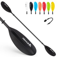 230cm Pagaie Kayak Carbone Rame Double Paddle avec Paddleline pour Kayak Avir...