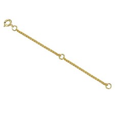 18K Solid Gold Extender for Necklace Bracelet Adjustable A