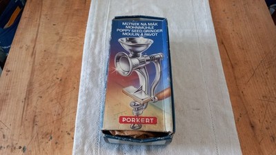 PORKERT Mohnmühle aus Gusseisen, verstellbar, Vintage-Gewürzmühle