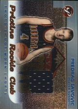 2002-03 Topps Pristine Rookie Club #RCPS Predrag Savovic Jersey Card RC