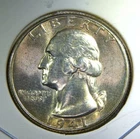 1941 P ** Washington Quarter ** Beautiful Color ** Superb Gem BU ** Album Toned