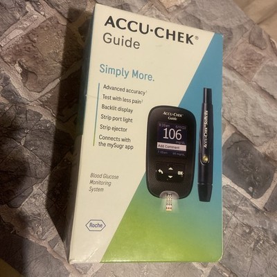 Accu Chek Guide Blood Glucose Meter  Diabetes Testing Monitor Kit  Exp 28-10-02