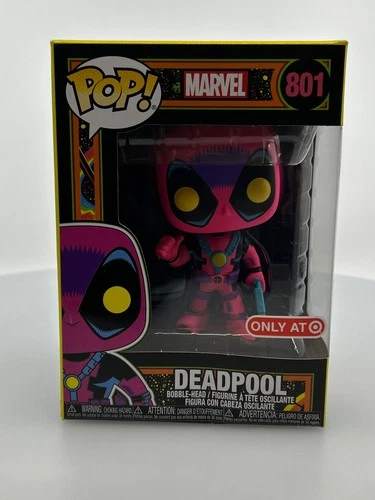 Funko POP! Marvel Deadpool Blacklight #801 Target Exclusive DAMAGED BOX