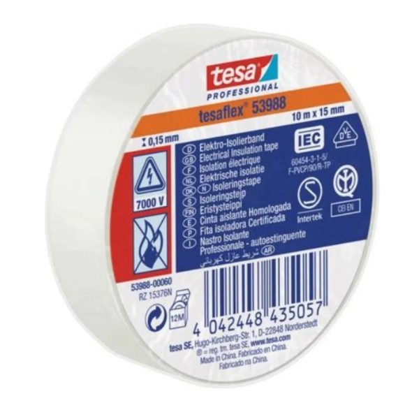 tesa Isolierband 19 Mm X 25 M Weiß-image