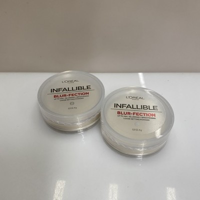 2X L'Oreal Paris Infallible BlurFection Loose Setting Powder Translucent 0.21 Oz