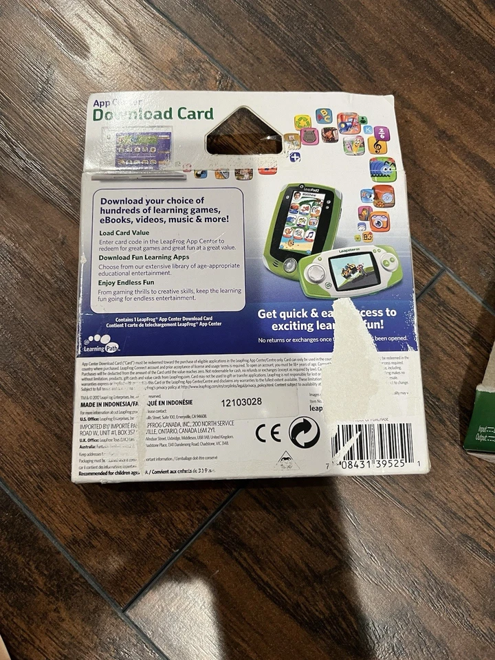 Cargador de coche Leap Frog Leap Pad o Leapster GS y tarjeta de descarga de $20 nuevo Foto 4 de 4