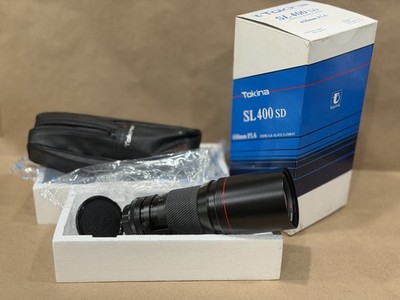 Tokina SL 400mm f/5.6 SD Manual Focus Lens for Canon FD Mount Very Clean w/ Box