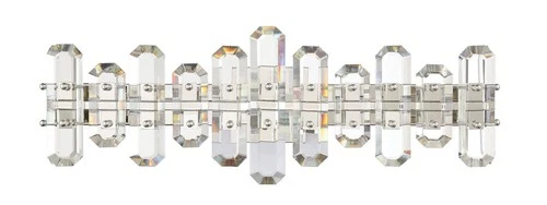 Crystorama Bolton 26"W Polished Nickel Crystal Bath Light - Picture 4 of 5