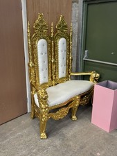 Lion King & Queen Throne Chairs For Sale 