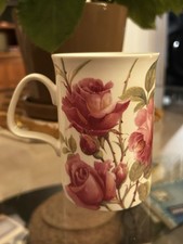 Roy Kirkham Fine Bone China Rose Mug 1992 Very Small Chip