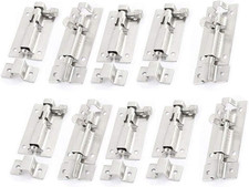 Barrel Bolt Door Latch, Sliding Lock Gate Hasp Stainless Steel Thickened 2 In...