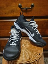 NIKE Alpha Huarache 9 Elite TF LAX Césped Negro Zapatos de Lacrosse Para Hombres 11