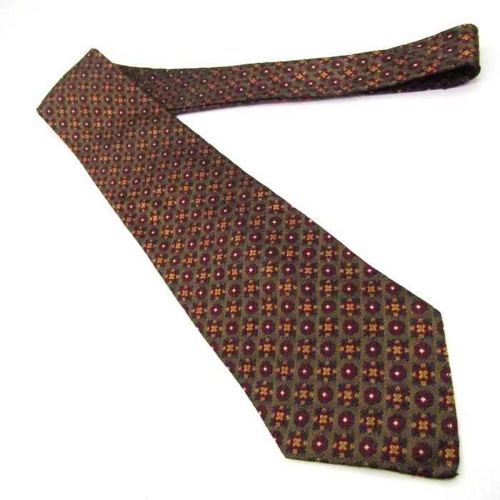 Givenchy Men’s Brown Silk Dot Pattern Necktie Ita… - image 2