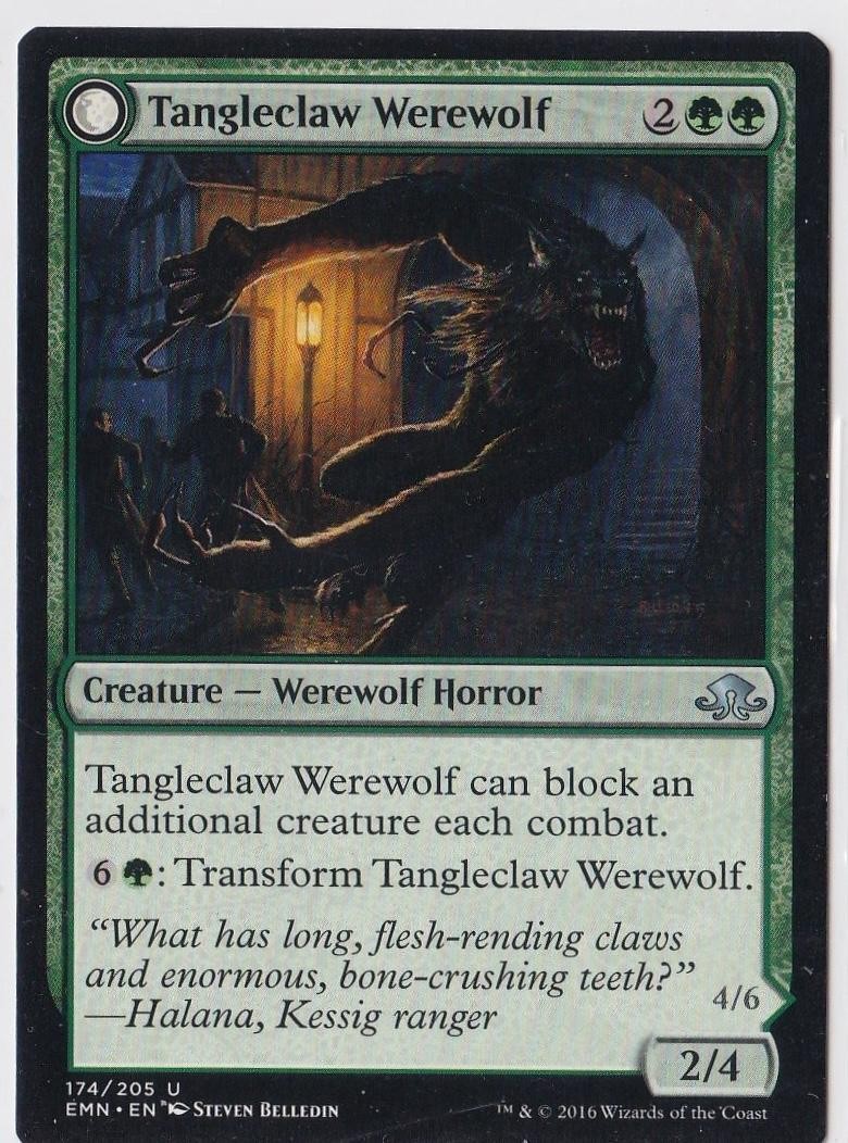 Tangleclaw Werewolf 174 UC Eldritch Moon Magic: The Gathering NM
