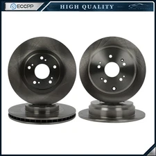 4 PCS Front & Rear Brake Rotors Discs Kit For 5 Lugs Honda CR-V 2005 - 2006