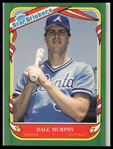 Dale Murphy #83 1987 Fleer Star Stickers card