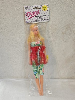 Vintage DDI Diana 11 1/2'' Fashion Doll Tropical Outfit Blonde Rooted Hair Sealed