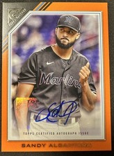 2022 Topps Gallery - Veterans Autographs Sandy Alcantara #VA-SA Orange /25 (AU)