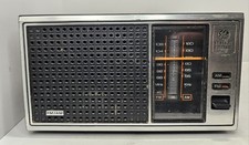 Vintage General Electric GE AM FM Table Radio Model 7-4115B Walnut Finish TESTED