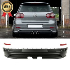 Heckansatz Diffusor Stoßstange unten Rohre mittig für VW Golf 5 R32 Umbau + ABE