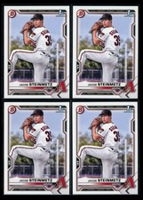 2021 1st Bowman Draft Paper ~ Jacob Steinmetz ~ LOT OF 4 ~ #BD-83 ~ Diamondbacks