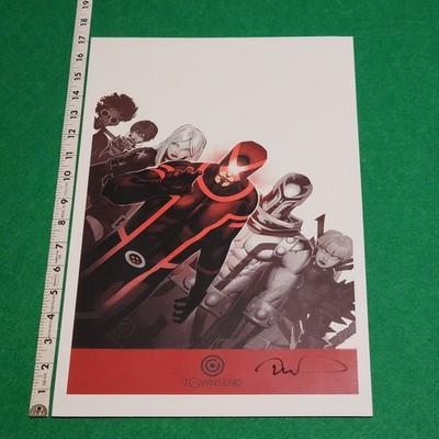 Tim Townsend Uncanny X-Men #1 Comic Cover Art Print Signed 17x11 Marvel Comics