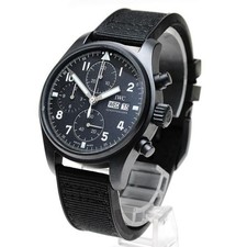 IWC SCHAFFHAUSEN PILOT'S WATCH TRIBUTE TO 3705 41mm Ceratanium Black Dial #C010