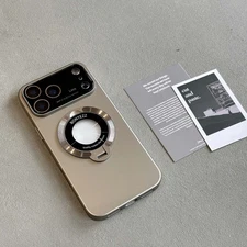 Mag Safe Logo View Stand Case W/ Lens Film For iPhone 17 Pro Max/17Pro/17Air/17 