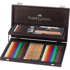 Crayons couleurs - Beaux-Arts - Faber-Castell - Coffret bois
