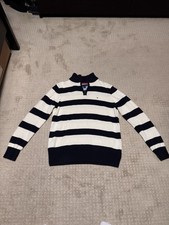 Tommy Hilfiger Boys Youth Large Quarter Zip Pullover Sweater