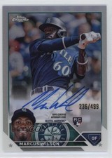 2023 Topps Chrome Rookie Auto Refractor 236/499 Marcus Wilson #RA-MWI Auto he0