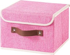 Storage Boxes Baskets with Lid Collapsible Fabric Storage Bins