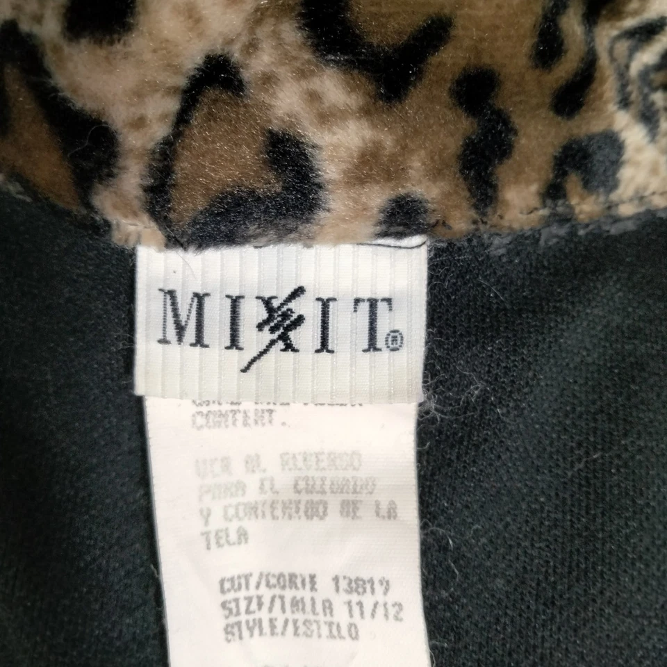 Abrigo de Colección Años 80 90 Estampado Animal 11/12 Leopardo Gótico Y2K Vamp Glam Chic Foto 3 de 4