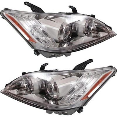 Halogen Headlight Set LH RH For 2010-11 Lexus ES350 with Standard Luxury Package