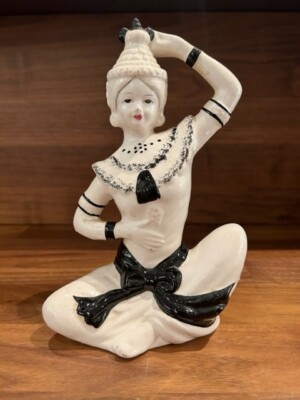 Vintage Porcelain Thai Dancer 89'' tall perfect condition!